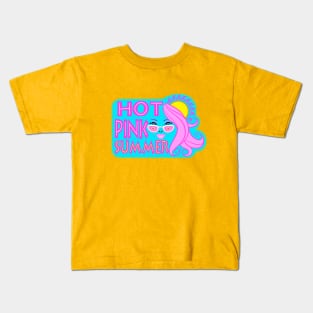 HOT PINK SUMMER Kids T-Shirt